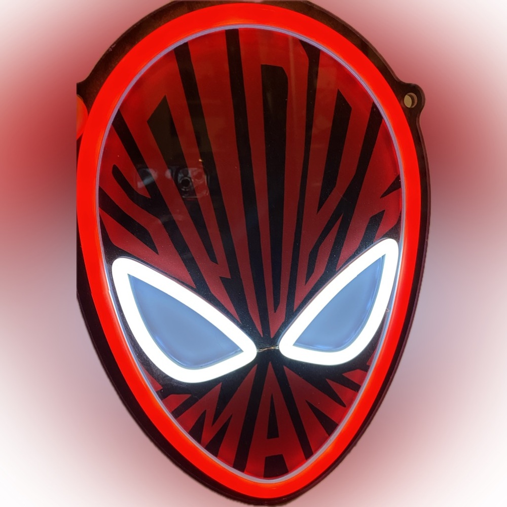 Spider-Man Red and Black Wall Light